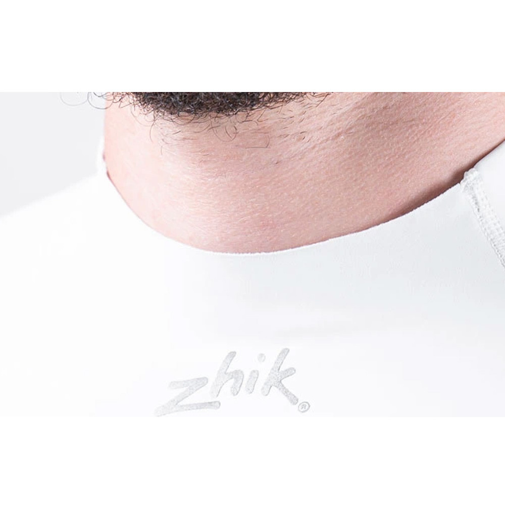 2026 Zhik Mens Eco UPF50+ Long Sleeve Spandex Rash Guard DTP-0063 - White
